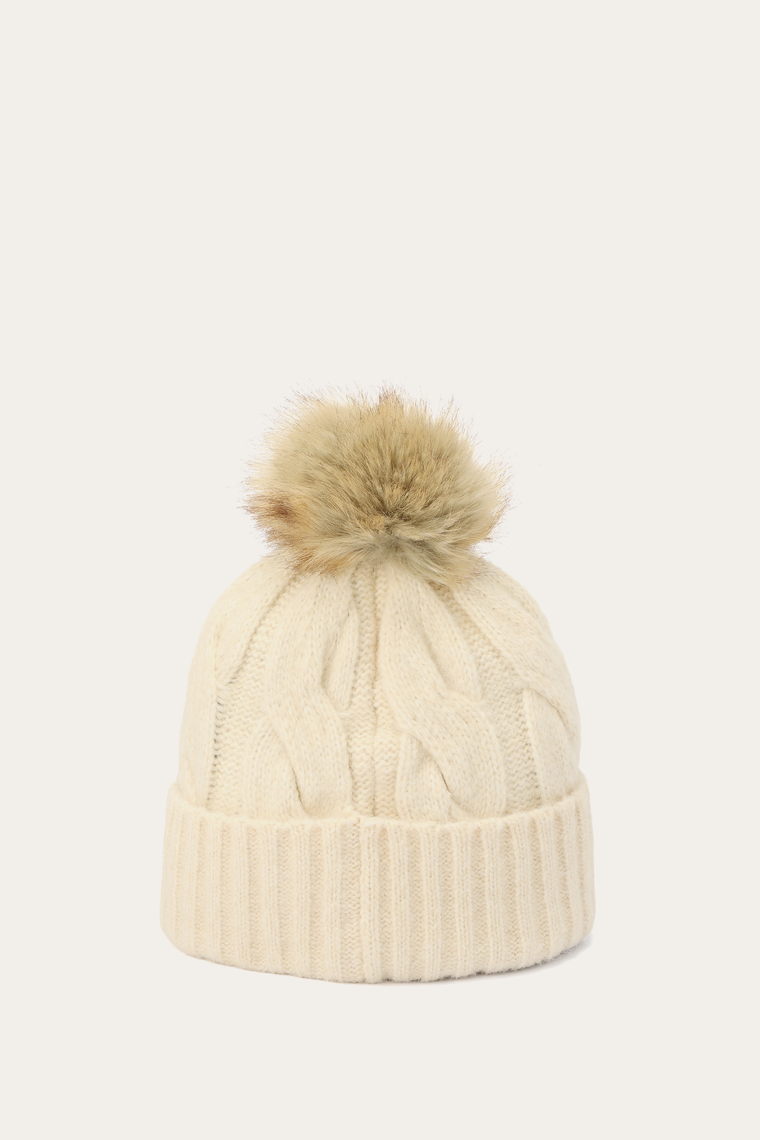 Birch Wide Cable Cuff Hat Frye