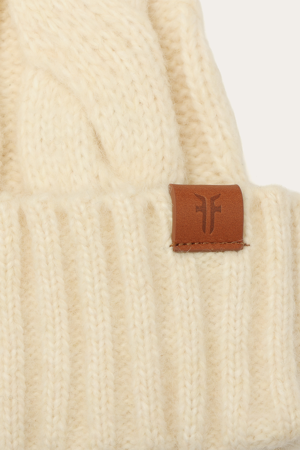 Birch Wide Cable Cuff Hat Frye