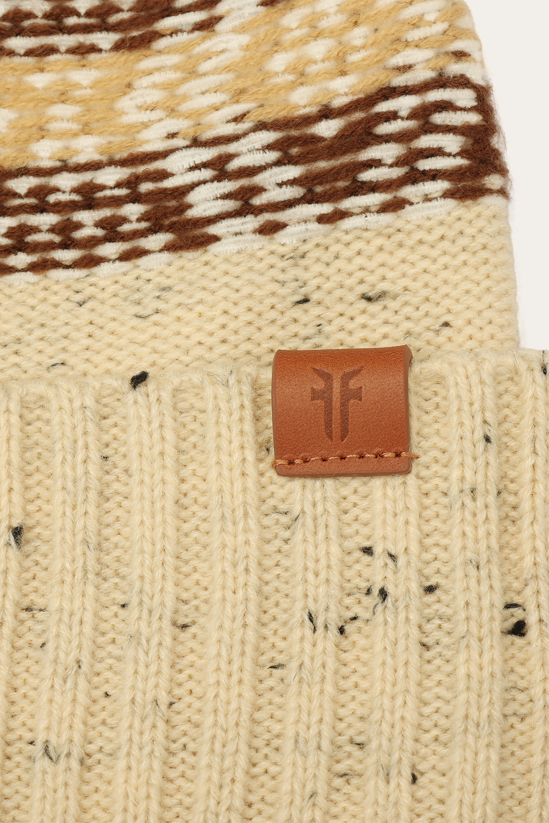 Birch Tweed Fair Isle Cuff Hat Frye Online