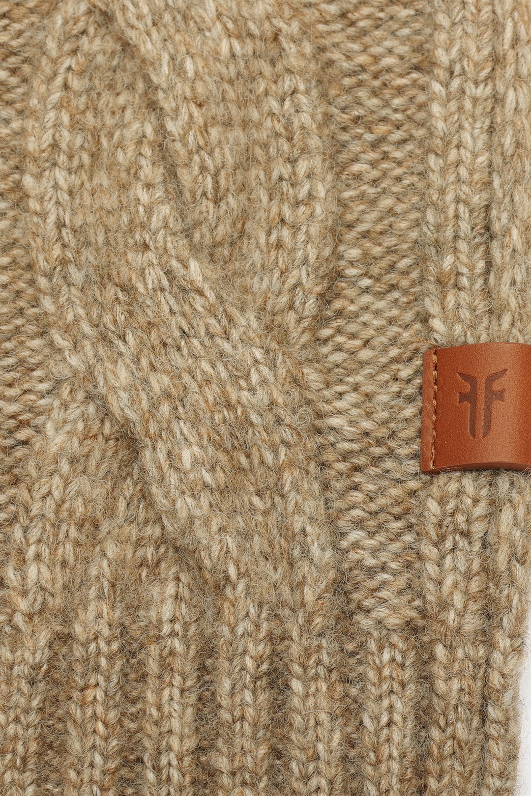 Burnt Olive Wide Cable Scarf Frye Discount