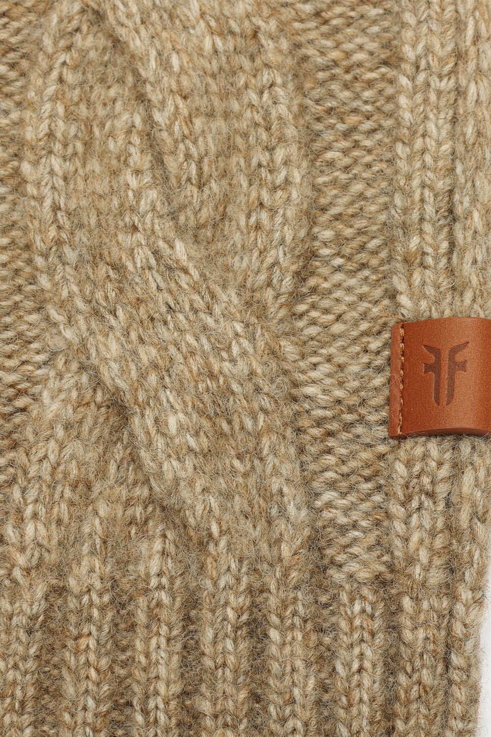 Burnt Olive Wide Cable Scarf Frye Discount