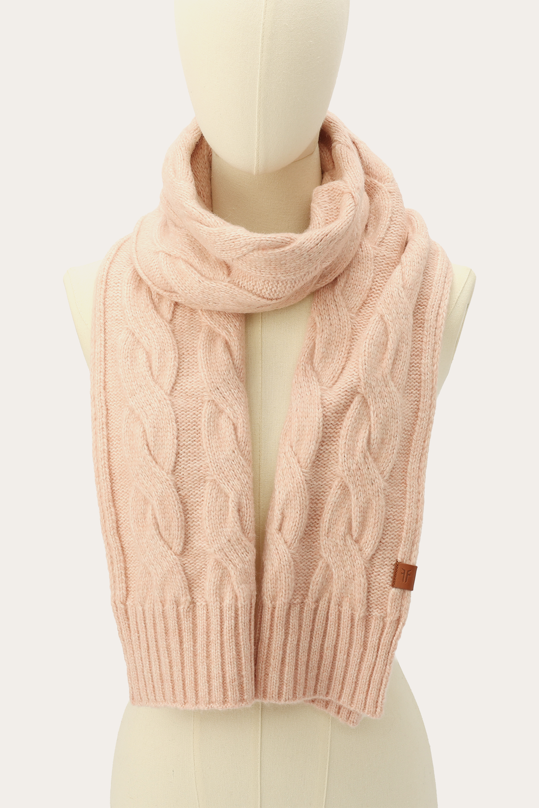 Rose Cloud Wide Cable Scarf Frye Sale