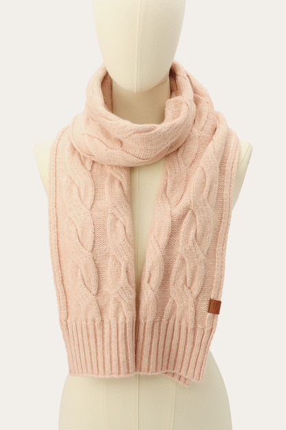 Rose Cloud Wide Cable Scarf Frye Sale