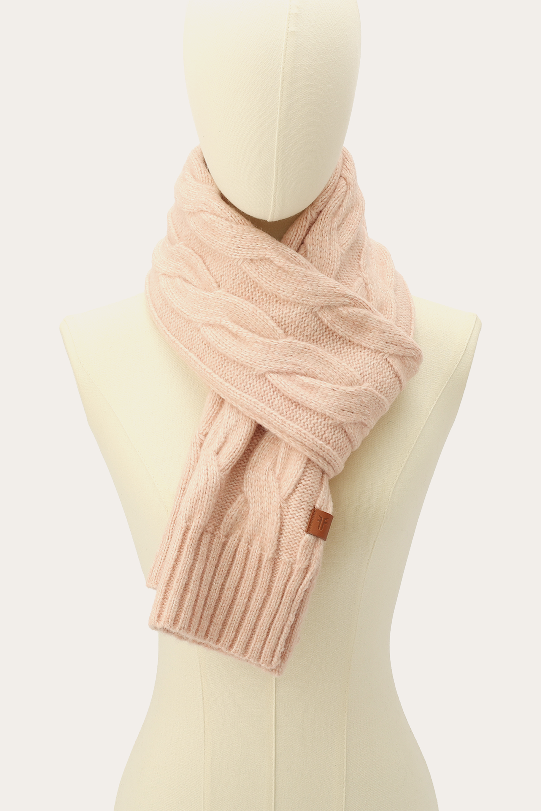 Rose Cloud Wide Cable Scarf Frye Sale