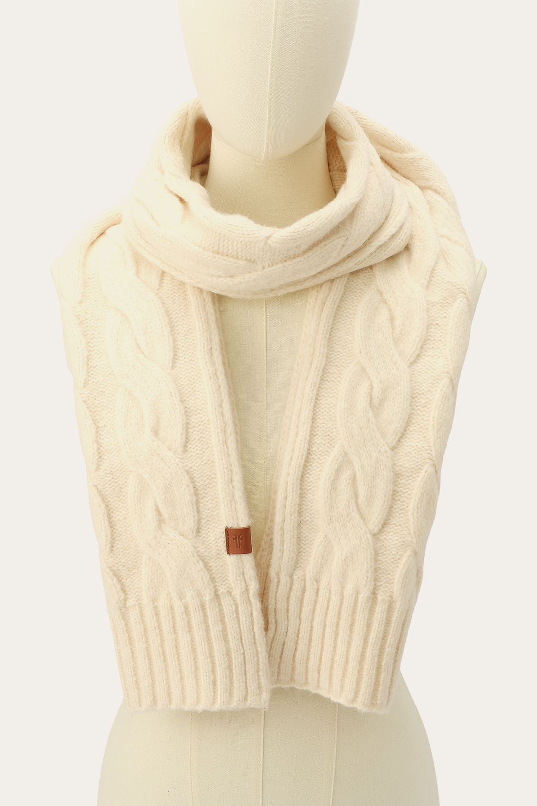 Birch Wide Cable Scarf Frye On sale