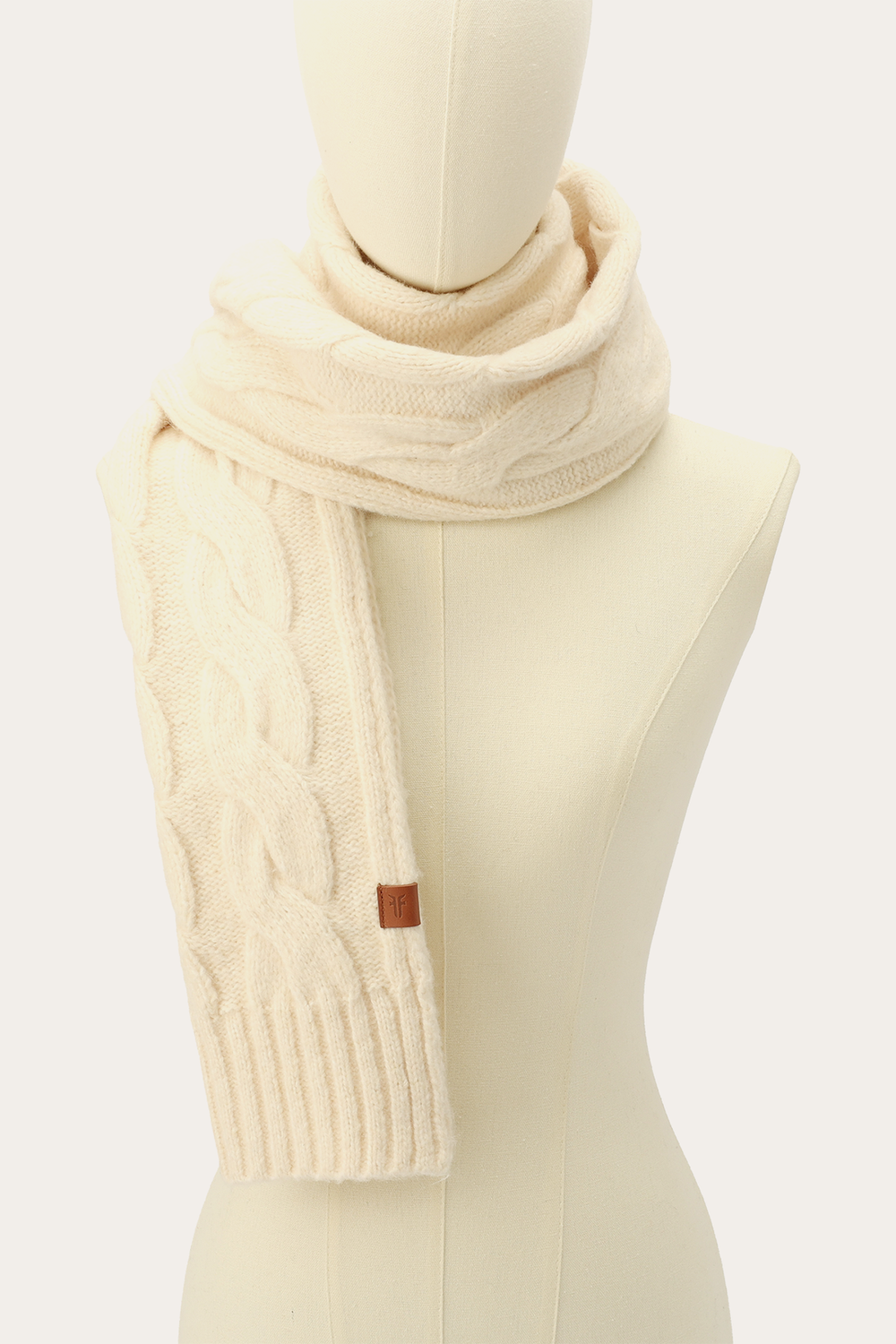 Birch Wide Cable Scarf Frye On sale