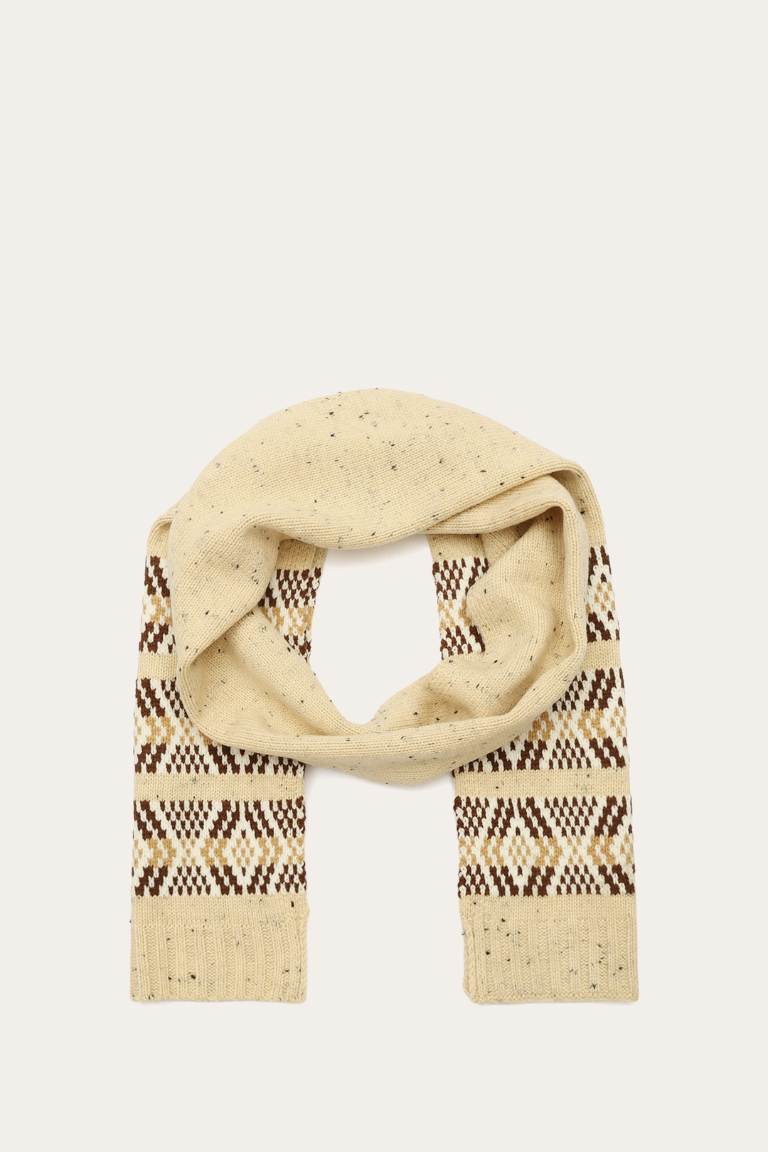 Birch Tweed Fair Isle Scarf Frye For Sale