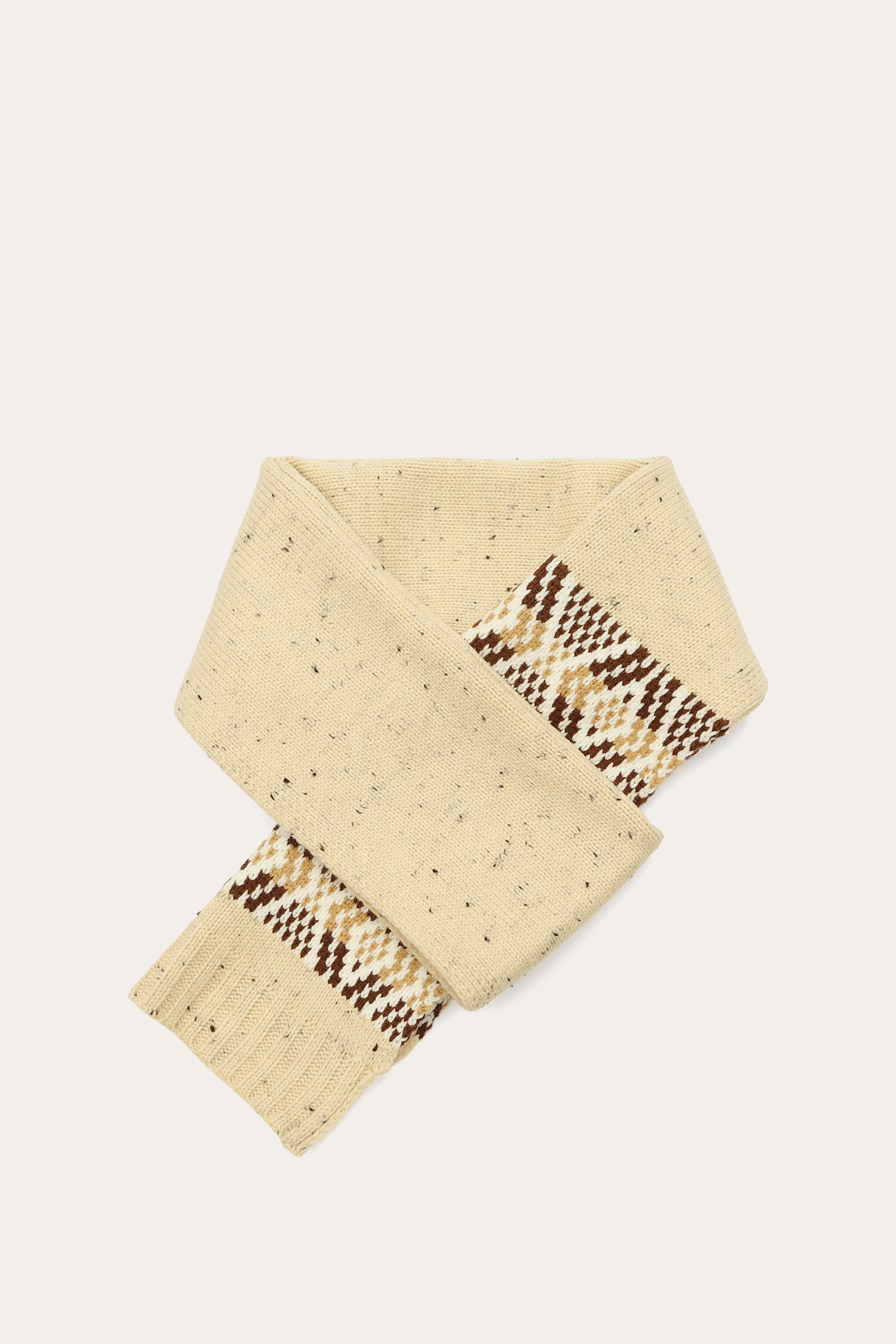 Birch Tweed Fair Isle Scarf Frye For Sale