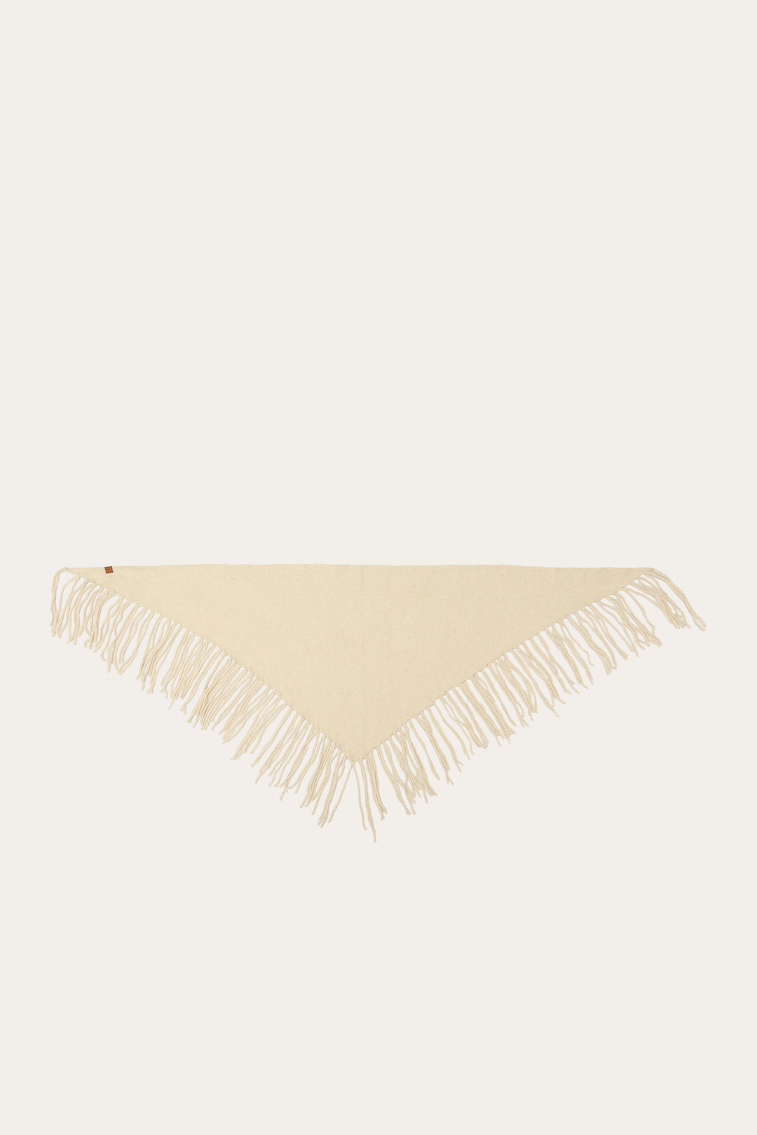 Birch Long Fringe Triangle Scarf Frye USA