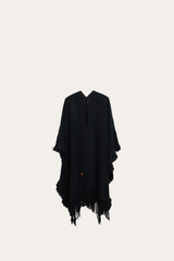 Navy Blazer Embellished Fringe Ruana Frye Near me