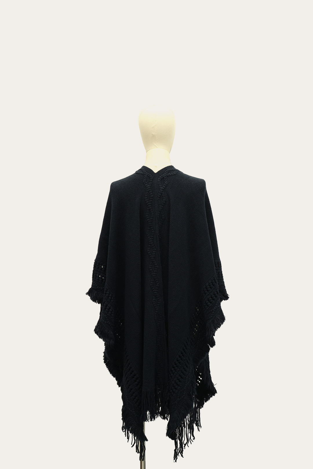 Navy Blazer Embellished Fringe Ruana Frye Near me