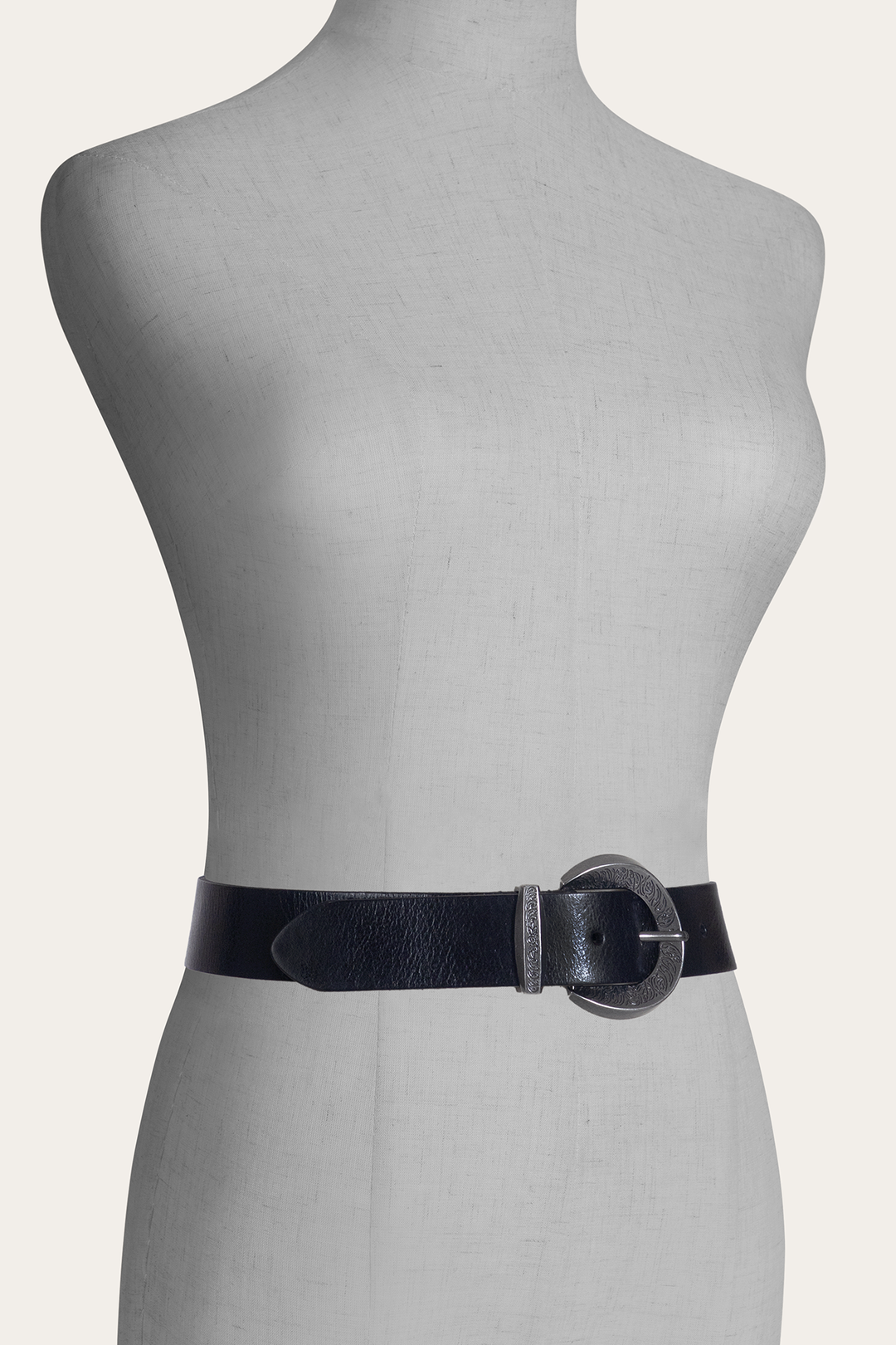 Black 35mm Engraved Buckle Belt Frye Outlet