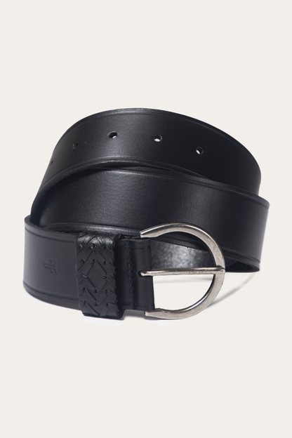 Black 40mm Belt With Woven Keeper Frye Near me