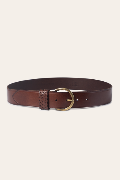 Tan 40mm Belt With Woven Keeper Frye Online