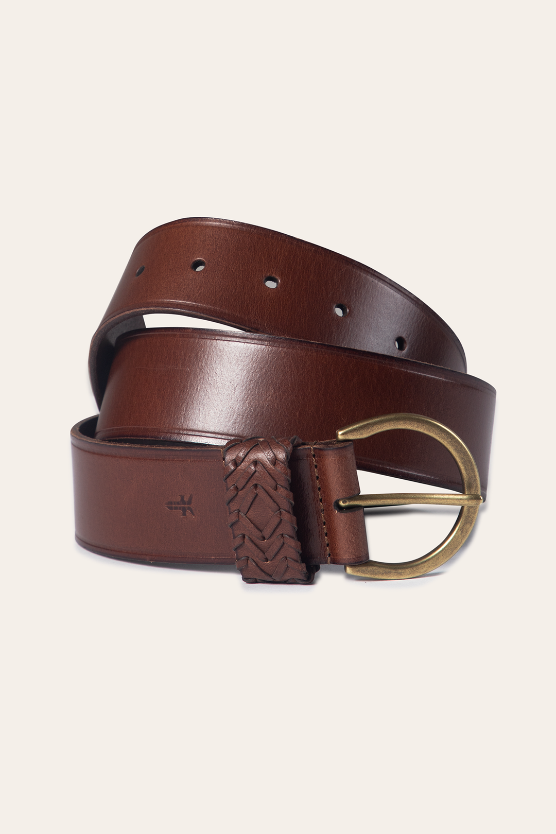 Tan 40mm Belt With Woven Keeper Frye Online
