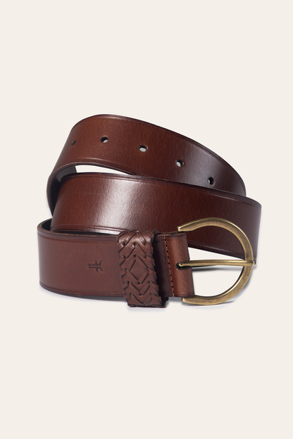 Tan 40mm Belt With Woven Keeper Frye Online