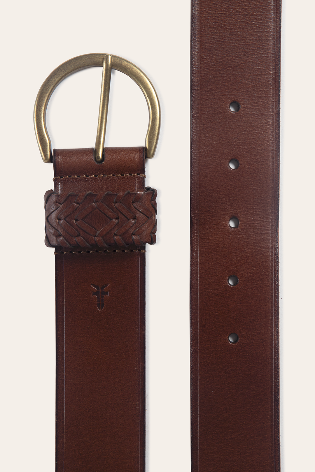 Tan 40mm Belt With Woven Keeper Frye Online