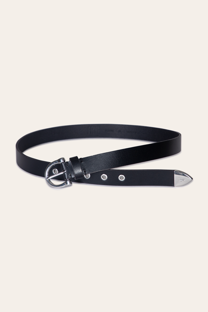 Women’s Black 25mm Horseshoe Buckle Belt Frye On sale