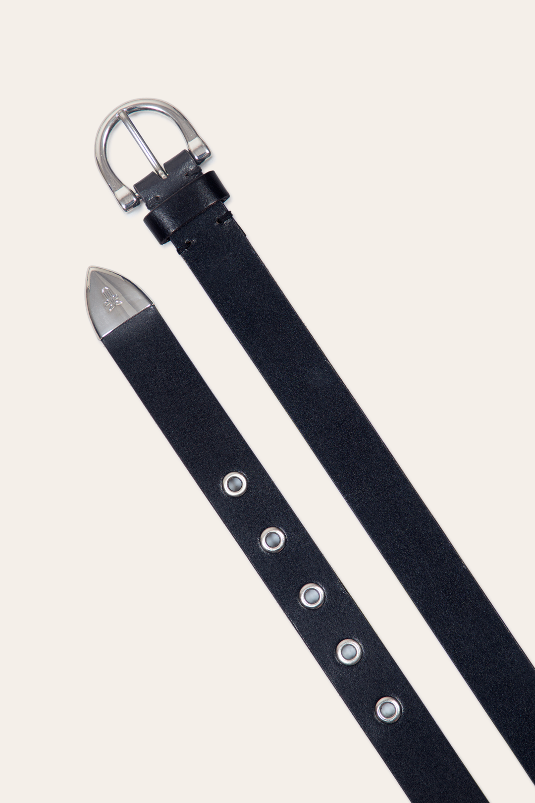 Women’s Black 25mm Horseshoe Buckle Belt Frye On sale