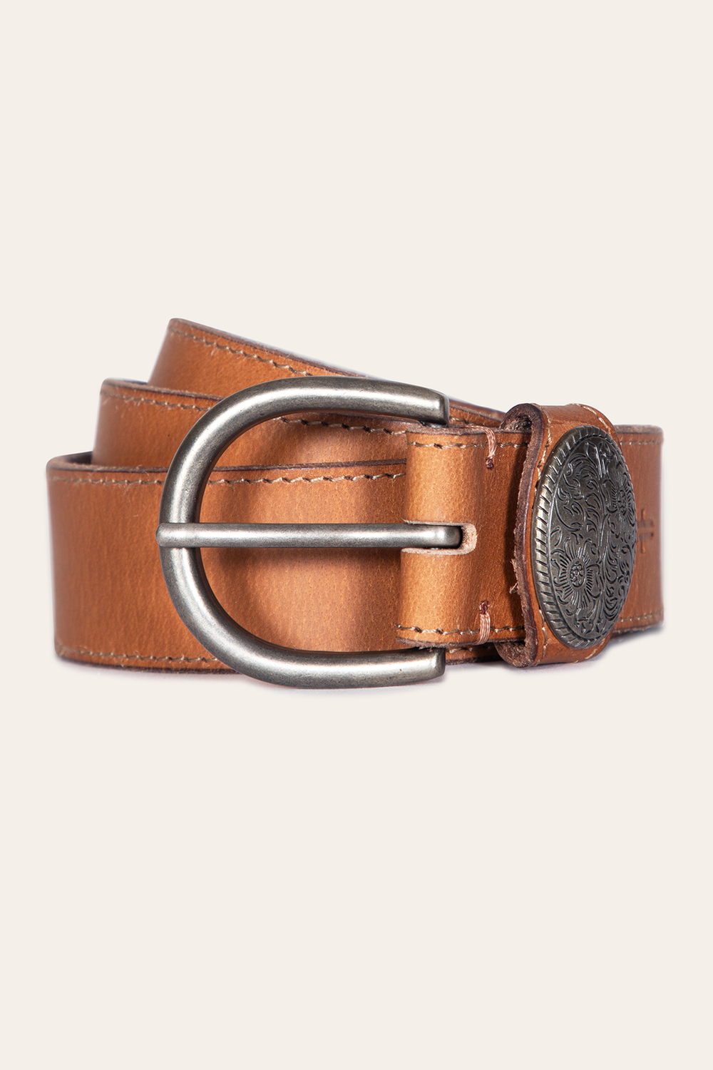 Women’s Beige 35mm Belt With Concho On Loop Frye Near me