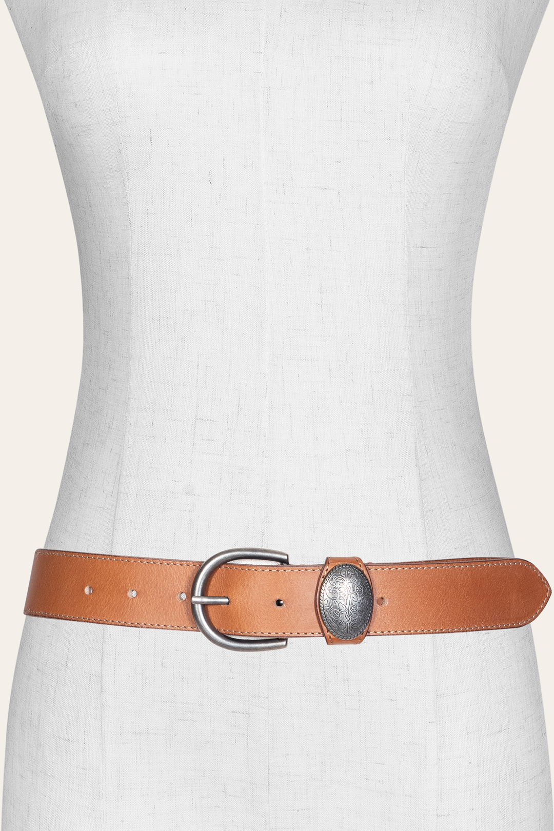 Women’s Beige 35mm Belt With Concho On Loop Frye Near me