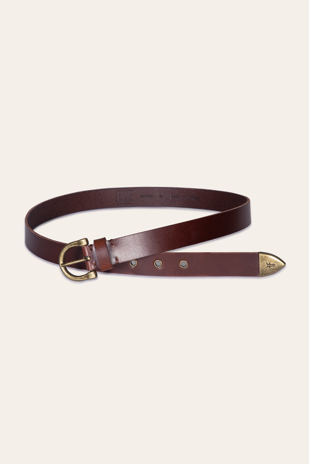 Women’s Tan 25mm Horseshoe Buckle Belt Frye