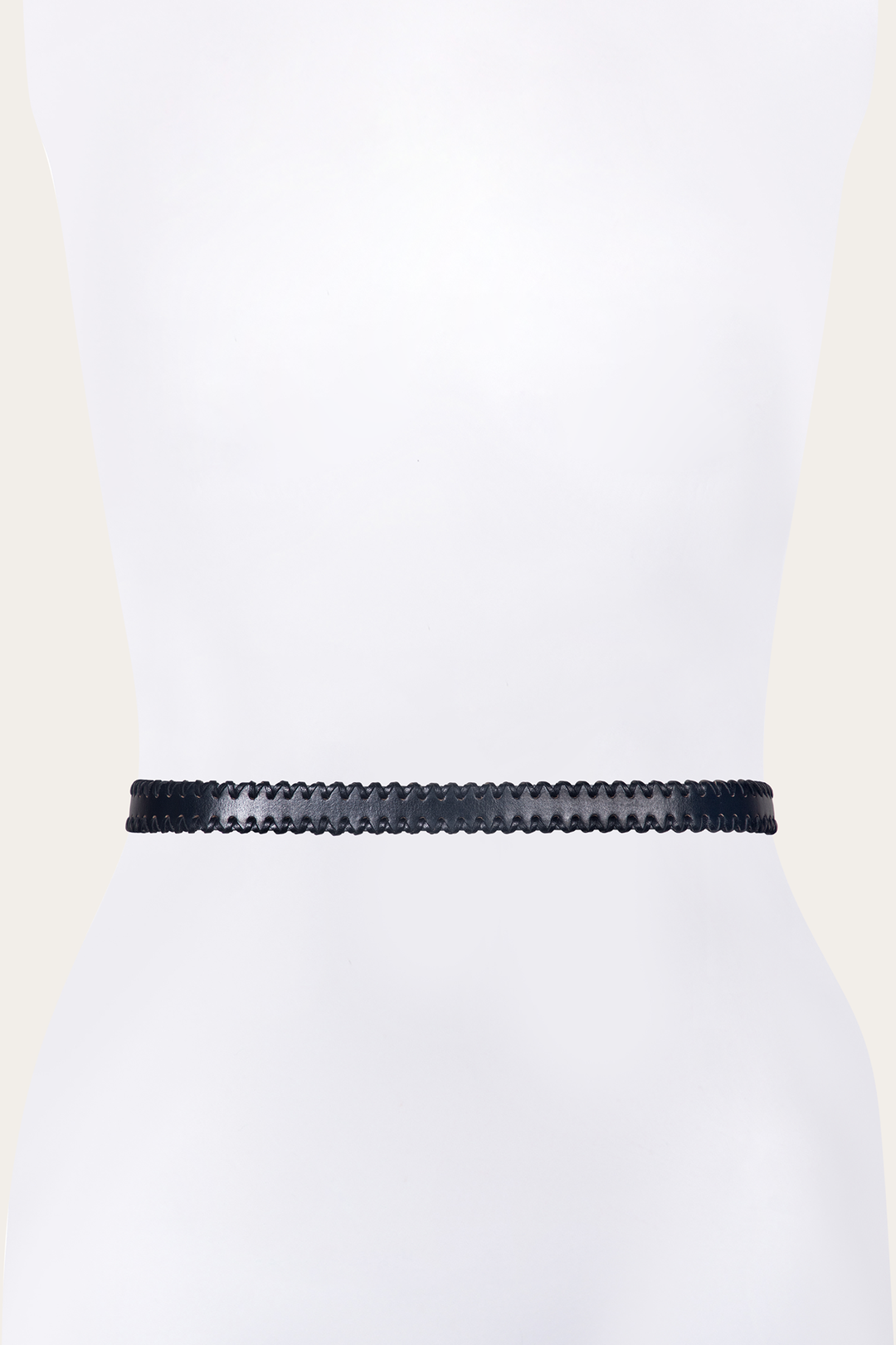 20mm Black Leather Belt With 3-Piece Buckle Set Frye