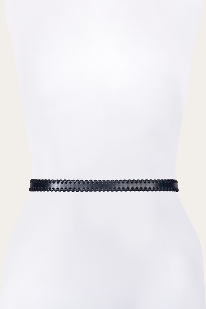20mm Black Leather Belt With 3-Piece Buckle Set Frye