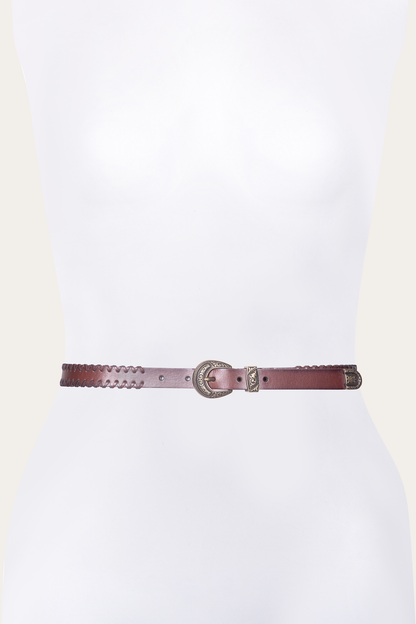 20mm Tan Leather Belt With 3-Piece Buckle Set Frye Discount