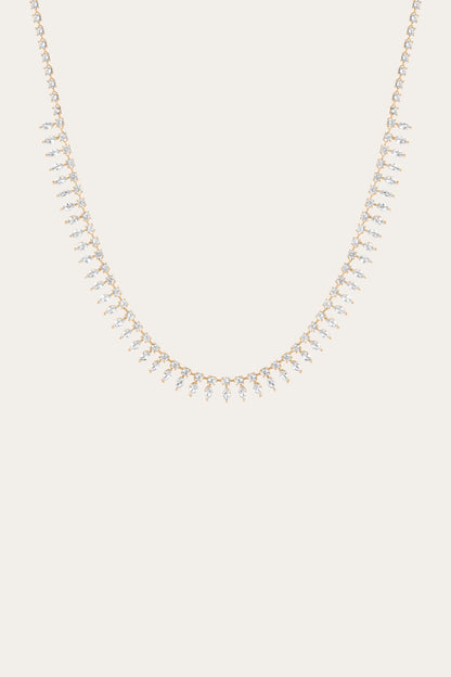Women’s Marquise Fringe Necklace | Aurate x The Frye Company Frye