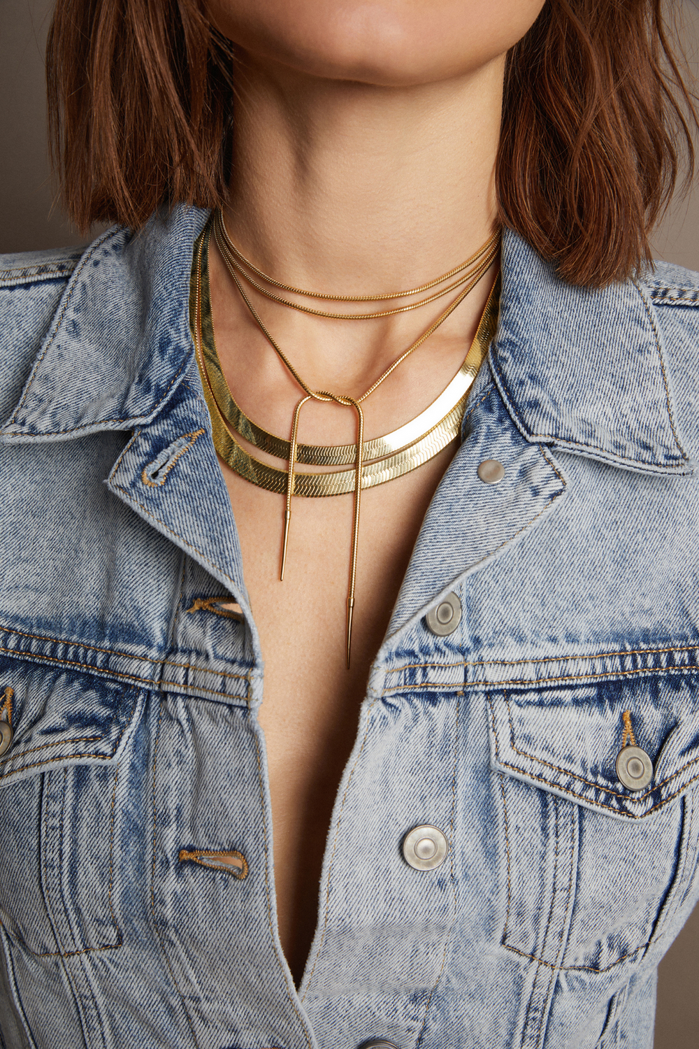 Women’s Bold Herringbone Necklace | Aurate x The Frye Company Frye On sale