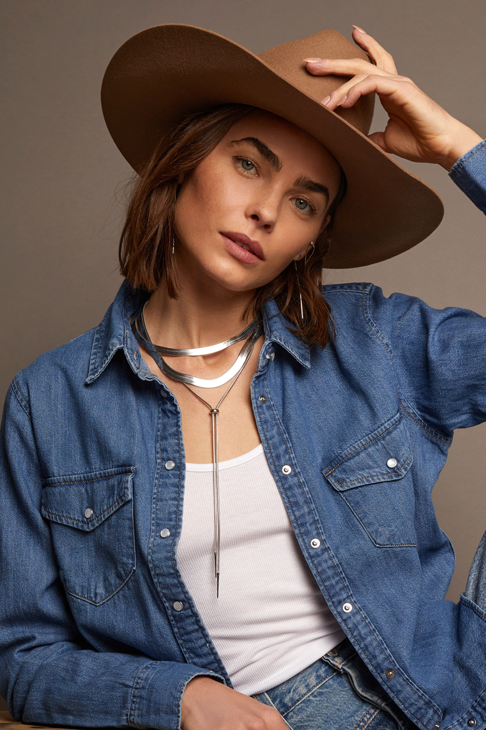 Women’s Bold Herringbone Necklace | Aurate x The Frye Company Frye For Sale