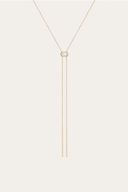 Women’s Lab Grown White Sapphire Bolo Necklace | Aurate x The Frye Company Frye Near me