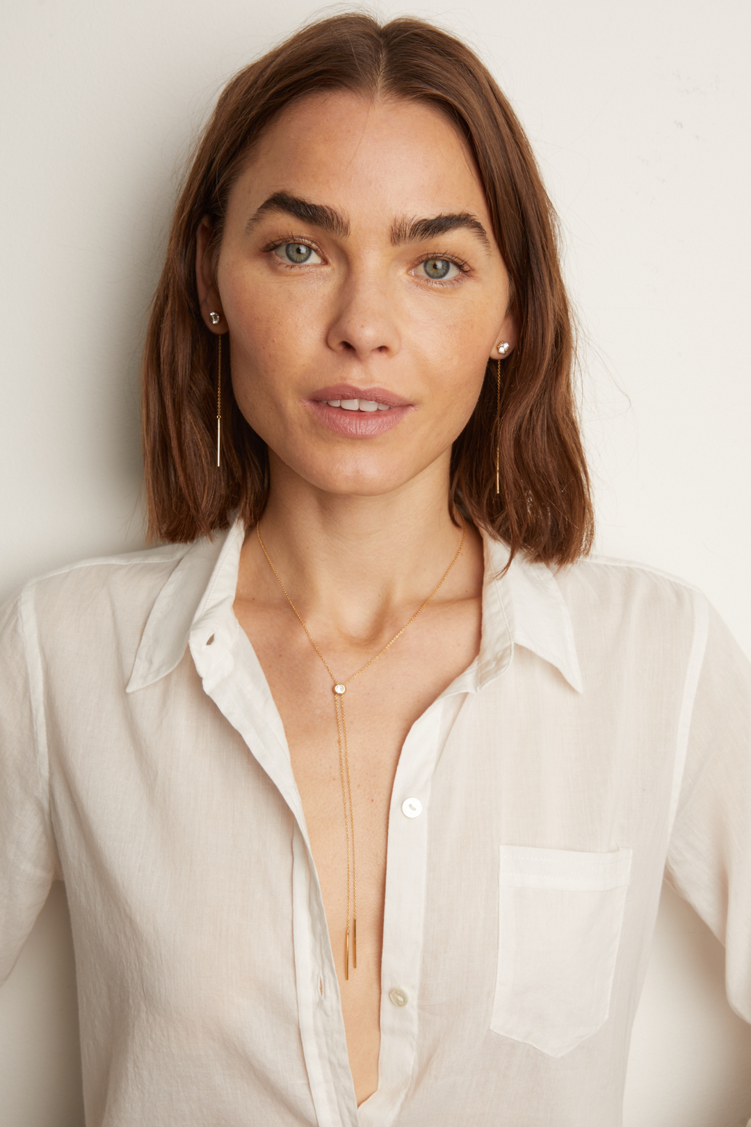 Women’s Lab Grown White Sapphire Bolo Necklace | Aurate x The Frye Company Frye Near me