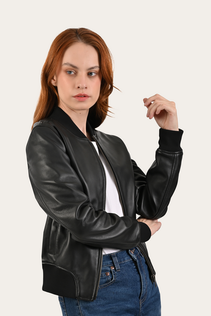 Black Bolton Bomber Jacket Frye On sale