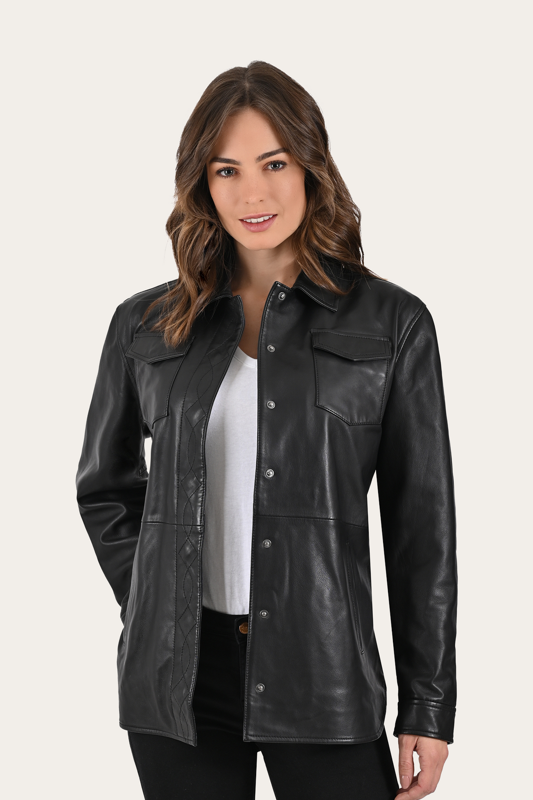 Black Bailor Shirt Jacket Frye For Sale
