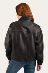Black Cherry Harper Oversized Bomber Frye Outlet