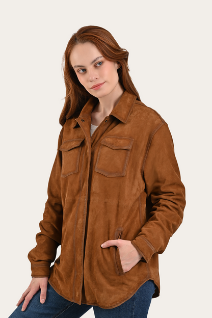 Light Brown Avett Overshirt Jacket Frye us