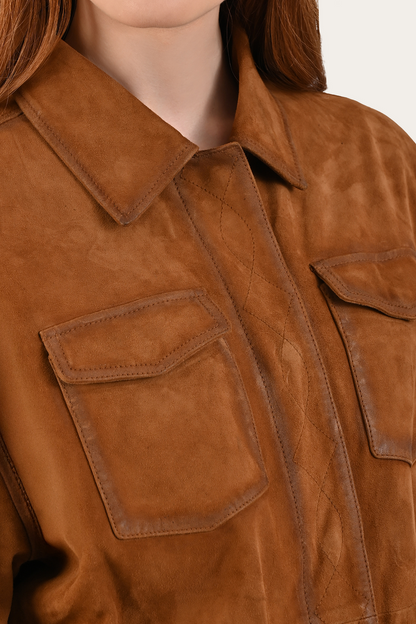 Light Brown Avett Overshirt Jacket Frye us