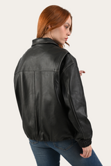 Black Harper Oversized Bomber Frye USA