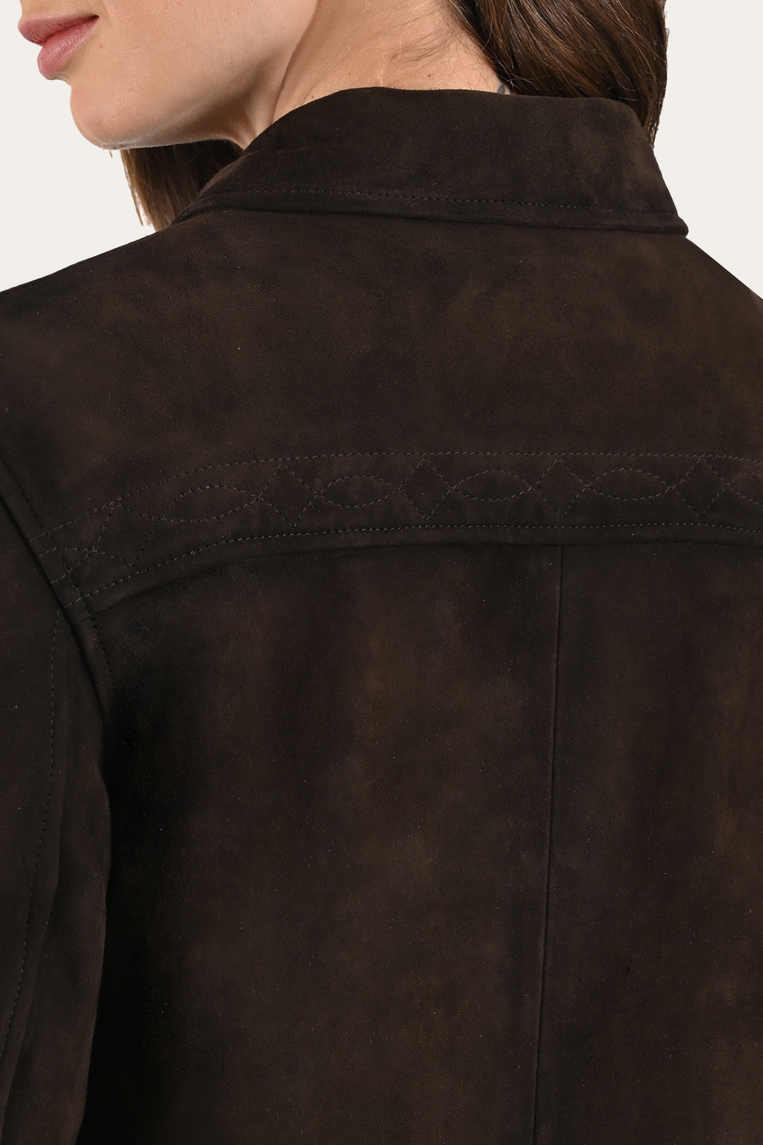Dark Brown Avett Overshirt Jacket Frye Near me