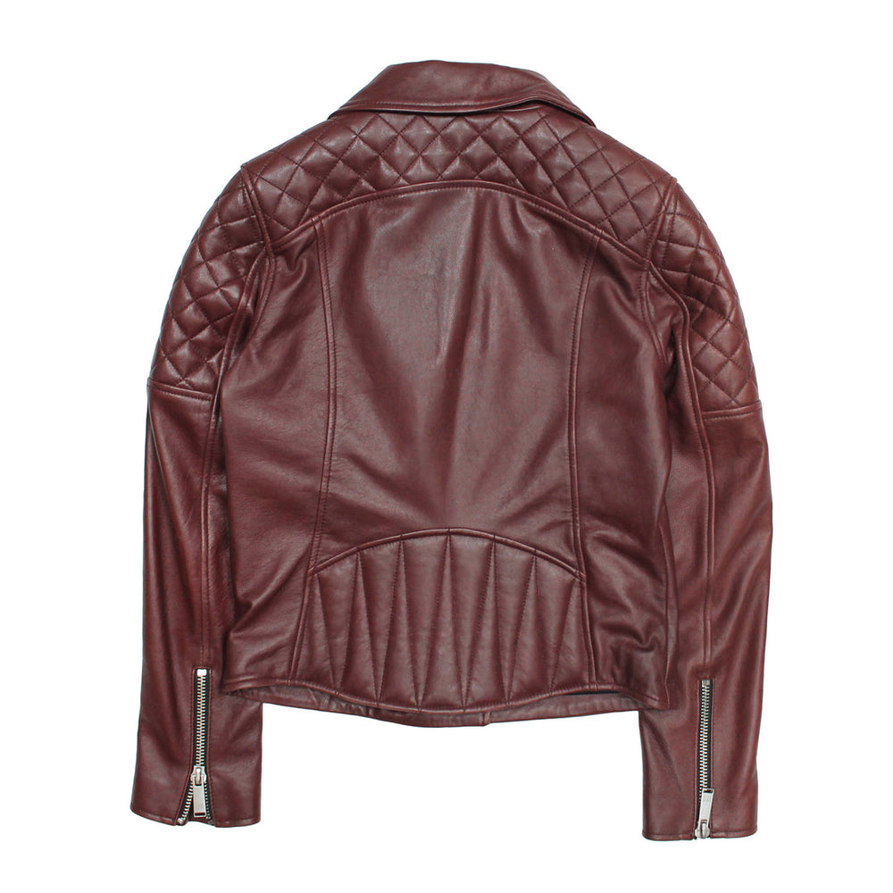 Women’s Oxblood Oklahoma Nappa Leather Biker Jacket Frye Online