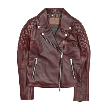 Women’s Oxblood Oklahoma Nappa Leather Biker Jacket Frye Online