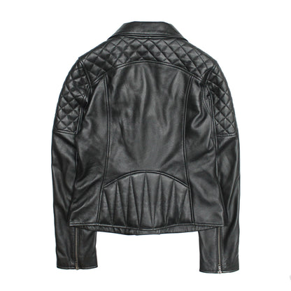 Women’s Black Oklahoma Biker Leather Jacket Frye Sale