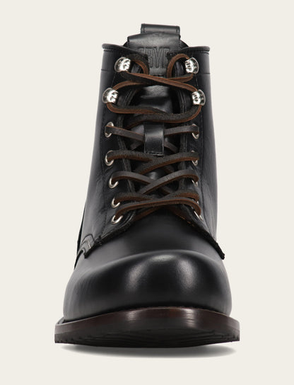 Men's Black Hudson Workboot Plain Toe Frye