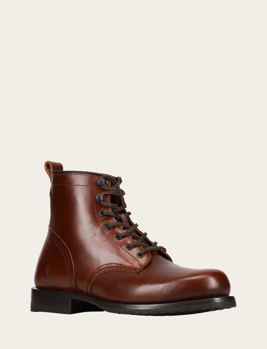 Men's Mahogany Hudson Workboot Plain Toe Frye Online