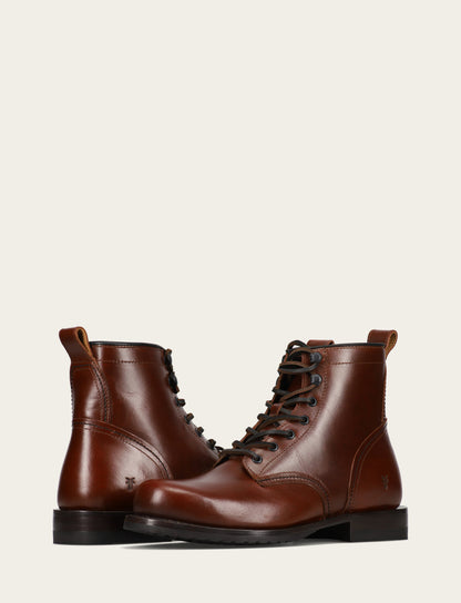 Men's Mahogany Hudson Workboot Plain Toe Frye Online