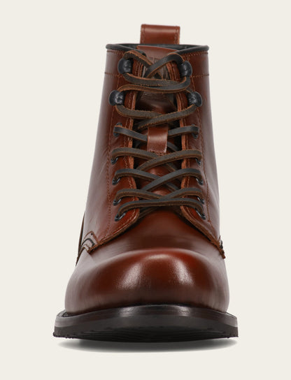 Men's Mahogany Hudson Workboot Plain Toe Frye Online