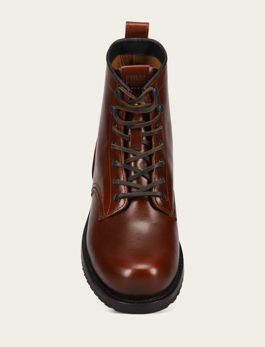 Men's Mahogany Hudson Workboot Plain Toe Frye Online