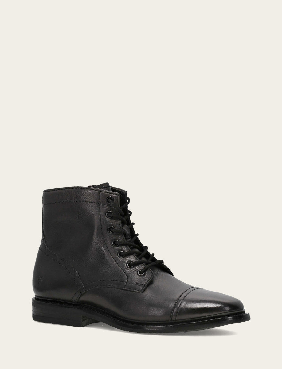 Men's Black Paul Mid Lace Boot Frye Discount